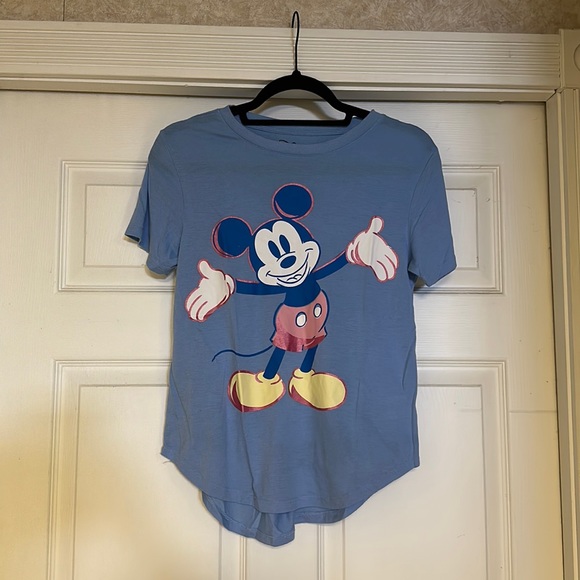 Baby Blue Mickey Mouse TShirt - Picture 1 of 2